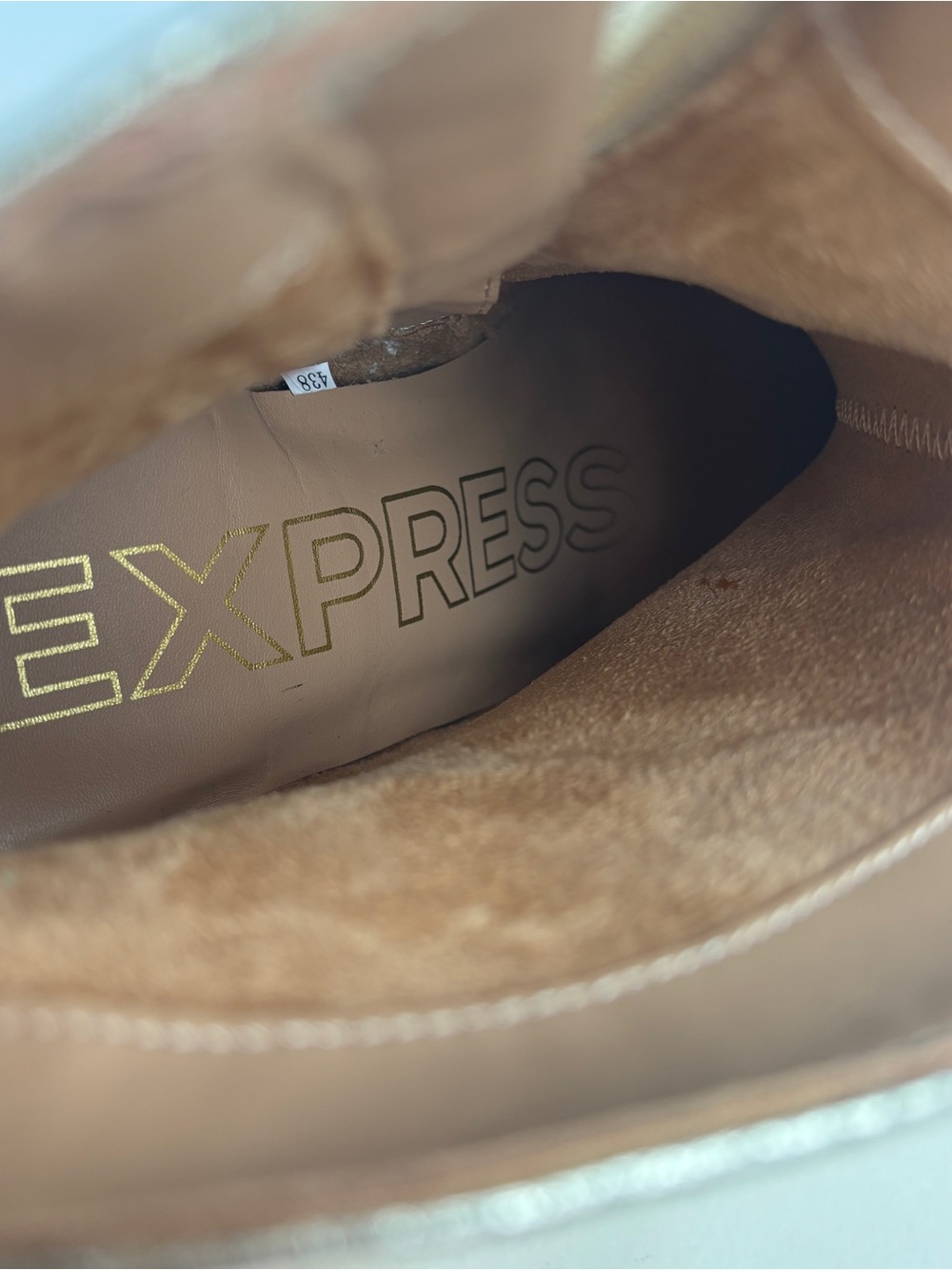Express Metallic Gold Pointed-Toe Ankle Booties - Picture 10 of 13